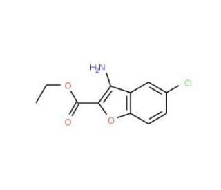 Ethyl 3-amino-5-chlorobenzofuran-2-carboxylate - chemical structure image