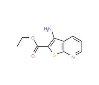 Ethyl 3-aminothieno[2,3-b]pyridine-2-carboxylate (CAS 52505-46-1) - chemical structure image
