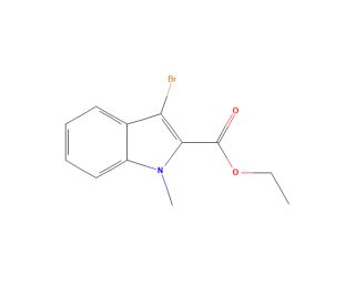 Ethyl 3-bromo-1-methyl-1H-indole-2-carboxylate - chemical structure image