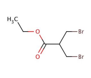 Ethyl 3-bromo-2-(bromomethyl)propionate (CAS 58539-11-0) - chemical structure image
