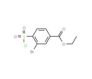 ethyl 3-bromo-4-(chlorosulfonyl)benzoate - chemical structure image