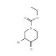 Ethyl 3-bromo-4-oxo-piperidine-1-carboxylate (CAS 95629-02-0) - chemical structure image