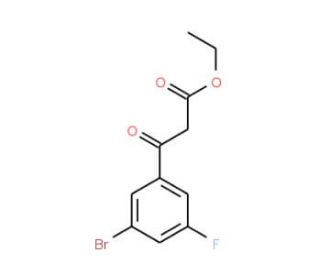 Ethyl (3-bromo-5-fluorobenzoyl)acetate (CAS 1020058-44-9) - chemical structure image