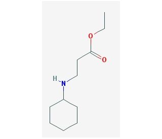 Ethyl 3-(cyclohexylamino)propanoate (CAS 6635-61-6) - chemical structure image