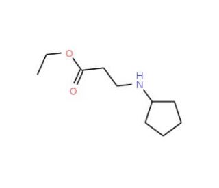 Ethyl 3-(cyclopentylamino)propanoate - chemical structure image