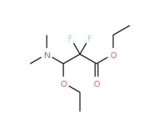 Ethyl 3-(Dimethylamino)-3-ethoxy-2,2-difluoropropionate (CAS 141546-96-5) - chemical structure image