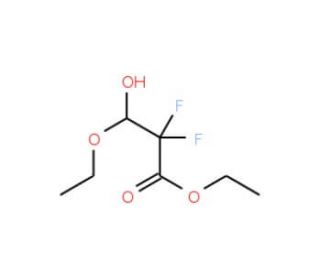 Ethyl 3-Ethoxy-2,2-difluoro-3-hydroxypropionate (CAS 141546-97-6) - chemical structure image