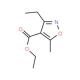 Ethyl 3-ethyl-5-methylisoxazole-4-carboxylate (CAS 53064-41-8) - chemical structure image