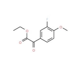 Ethyl 3-fluoro-4-methoxybenzoylformate (CAS 345-72-2) - chemical structure image
