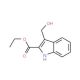 Ethyl 3-(hydroxymethyl)-1H-indole-2-carboxylate (CAS 666752-02-9) - chemical structure image