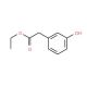 Ethyl 3-Hydroxyphenylacetate (CAS 22446-38-4) - chemical structure image