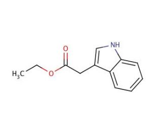 Ethyl 3-indoleacetate (CAS 778-82-5) - chemical structure image