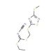 Ethyl {[3-(methylthio)-1,2,4-thiadiazol-5-ylthio]methyl} cyanocarbonimidodithioate (CAS 109348-94-9) - chemical structure ima