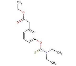 Ethyl 3-(O-Diethylthiocarbamoyl)phenylacetate (CAS 67443-54-3) - chemical structure image