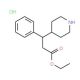 ethyl 3-phenyl-3-(piperidin-4-yl)propanoate hydrochloride (CAS 1171672-92-6) - chemical structure image