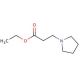 ethyl 3-pyrrolidin-1-ylpropanoate (CAS 6317-35-7) - chemical structure image