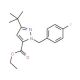Ethyl 3-tert-butyl-1-(4-fluorobenzyl)-1H-pyrazole-5-carboxylate (CAS 306936-98-1) - chemical structure image