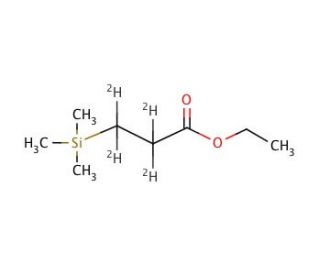 Ethyl 3-(trimethylsilyl)propionate-2,2,3,3-d4 (CAS 302911-89-3) - chemical structure image