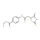Ethyl 4-{[(2-mercapto-4-oxo-4,5-dihydro-1,3-thiazol-5-yl)acetyl]amino}benzoate - chemical structure image