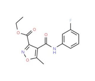 Ethyl 4-[(3-fluoroanilino)carbonyl]-5-methylisoxazole-3-carboxylate - chemical structure image