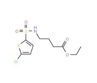 ethyl 4-{[(5-chlorothien-2-yl)sulfonyl]amino}butanoate - chemical structure image