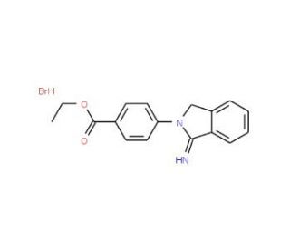 ethyl 4-(1-imino-1,3-dihydro-2H-isoindol-2-yl)benzoate hydrobromide - chemical structure image