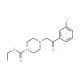 Ethyl 4-[2-(3-chlorophenyl)-2-oxoethyl]tetrahydro-1(2H)-pyrazinecarboxylate (CAS 486439-06-9) - chemical structure image