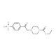 Ethyl 4-{2-[4-(methylsulfonyl)phenyl]-2-oxoethyl}tetrahydro-1(2H)-pyrazinecarboxylate - chemical structure image