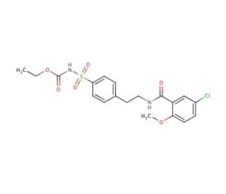 Ethyl 4-[2-(5-Chloro-2-methoxybenzamido)ethyl]benzene Sulfonamide Carbamate (CAS 14511-59-2) - chemical structure image