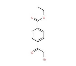 Ethyl 4-(2&prime;-Bromoacetyl)benzoate (CAS 81590-55-8) - chemical structure image