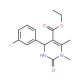 Ethyl 4-(3-fluorophenyl)-1,6-dimethyl-2-oxo-1,2,3,4-tetrahydro-5-pyrimidinecarboxylate - chemical structure image