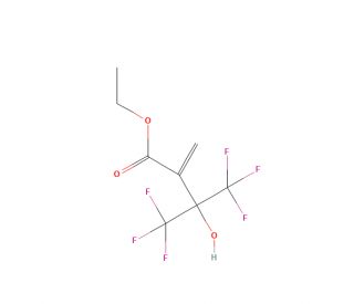 Ethyl 4,4,4-trifluoro-3-hydroxy-2-methylene-3-(trifluoromethyl)butanoate (CAS 152251-75-7) - chemical structure image