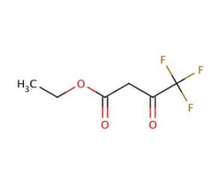 Ethyl 4,4,4-trifluoroacetoacetate (CAS 372-31-6) - chemical structure image