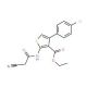 Ethyl 4-(4-chlorophenyl)-2-[(cyanoacetyl)amino]-thiophene-3-carboxylate - chemical structure image