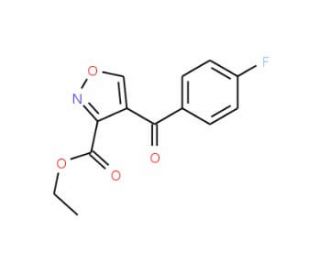 Ethyl 4-(4-fluorobenzoyl)-3-isoxazolecarboxylate - chemical structure image