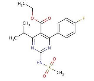 Ethyl 4-(4-Fluorophenyl)-6-isopropyl-2-(N-methylsulfonamido)pyrimidine-5-carboxylate (CAS 1035595-71-1) - chemical structure