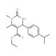 Ethyl 4-(4-isopropylphenyl)-1,6-dimethyl-2-oxo-1,2,3,4-tetrahydro-5-pyrimidinecarboxylate - chemical structure image