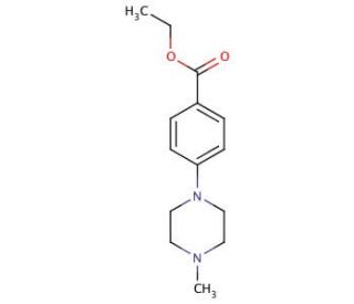 Ethyl 4-(4-methyl-piperazin-1-yl)-benzoate (CAS 773137-71-6) - chemical structure image