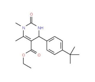 Ethyl 4-[4-(tert-butyl)phenyl]-1,6-dimethyl-2-oxo-1,2,3,4-tetrahydro-5-pyrimidinecarboxylate - chemical structure image