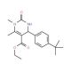 Ethyl 4-[4-(tert-butyl)phenyl]-1,6-dimethyl-2-oxo-1,2,3,4-tetrahydro-5-pyrimidinecarboxylate - chemical structure image