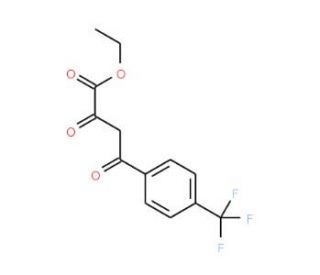 Ethyl 4-[4-(trifluoromethyl)phenyl]-2,4-dioxobutanoate - chemical structure image