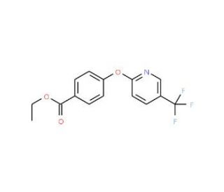 Ethyl 4-{[5-(trifluoromethyl)pyridin-2-yl]oxy}benzoate - chemical structure image