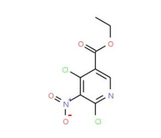 Ethyl 4,6-dichloro-5-nitronicotinate (CAS 154012-15-4) - chemical structure image