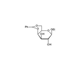 Ethyl 4,6-O-benzylidene-b-D-galactopyranoside (CAS 101833-22-1) - chemical structure image