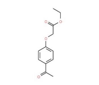 ethyl (4-acetylphenoxy)acetate (CAS 51828-69-4) - chemical structure image