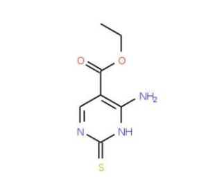Ethyl 4-Amino-2-mercaptopyrimidine-5-carboxylate (CAS 774-07-2) - chemical structure image