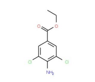 Ethyl 4-amino-3,5-dichlorobenzoate (CAS 74878-31-2) - chemical structure image