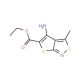 Ethyl 4-amino-3-methylthieno[2,3-c]isothiazole-5-carboxylate (CAS 82000-54-2) - chemical structure image