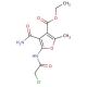 ethyl 4-(aminocarbonyl)-5-[(chloroacetyl)amino]-2-methyl-3-furoate - chemical structure image