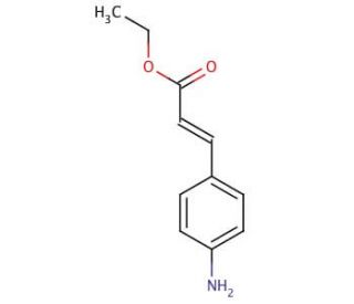 Ethyl 4-aminocinnamate (CAS 5048-82-8) - chemical structure image